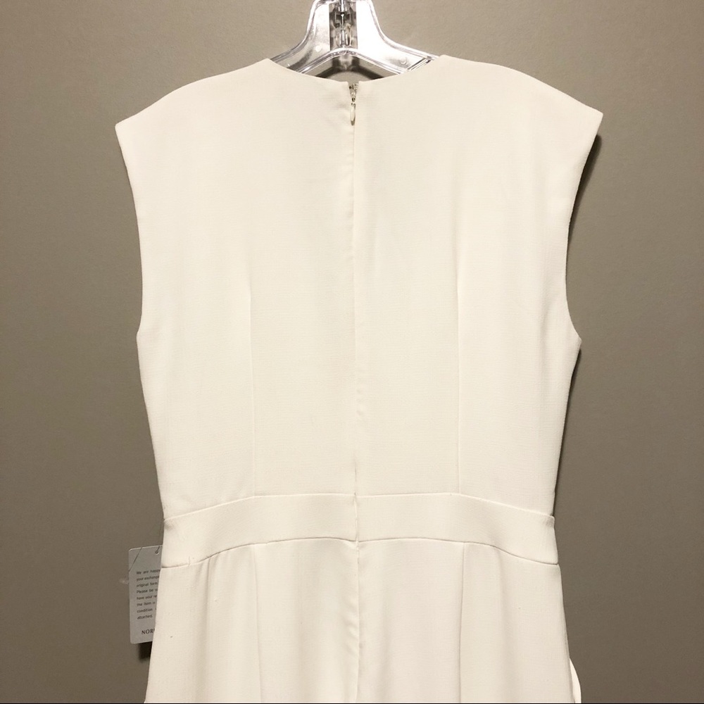 Adelyn Rae Shae Ankle Jumpsuit: White - Picture 6 of 8